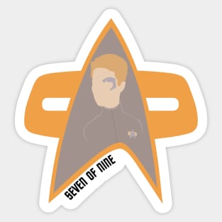 7 of 9 - Star trek, Voyager Sticker